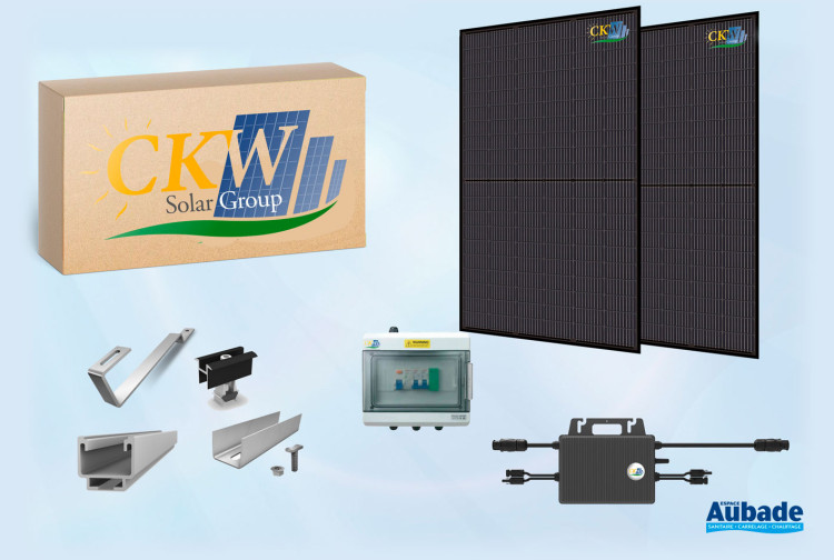 Kit toit ardoise 6kW micro-onduleur