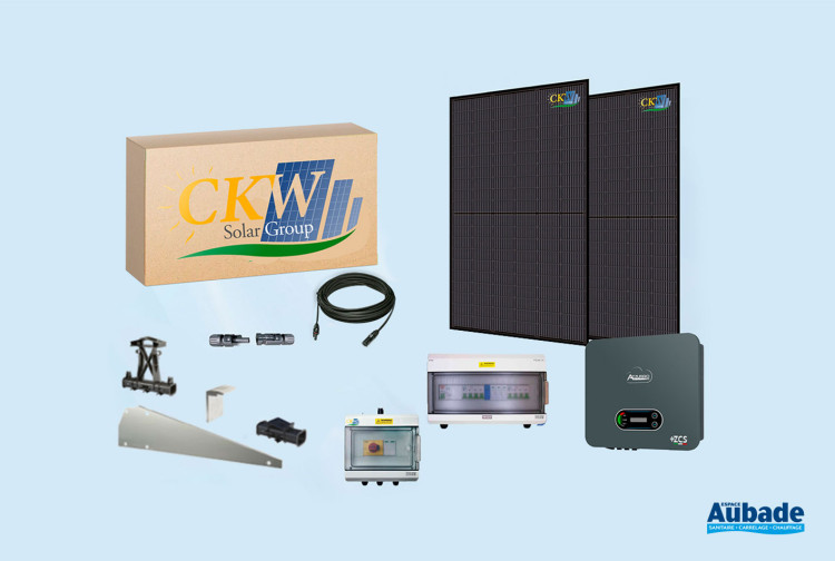 Kit solaire triphasé 6kW avec ondulateur pour toiture plate de CKW Solar