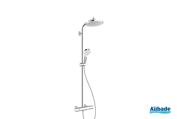 Colonne de douche 220 avec mitigeur thermostatique Chrome Hansgrohe