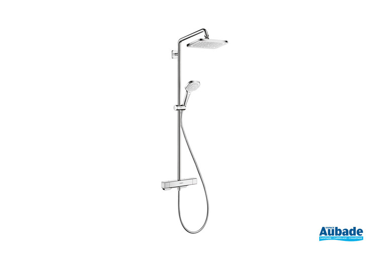 Colonne de douche Croma E mitigeur thermostatique Chrome Hansgrohe