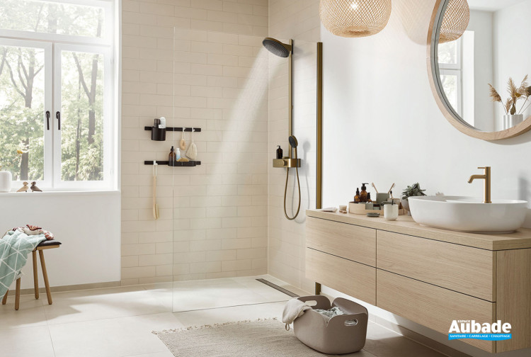 Colonne de douche Pulsify S 260 EcoSmart Bronze brossé d'Hansgrohe