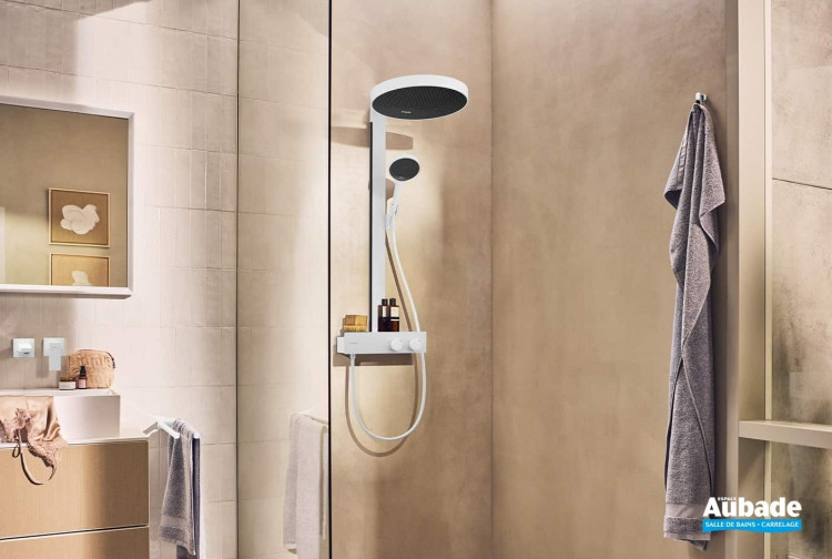 Colonne de douche Rainfinity 360 blanc mat de Hansgrohe