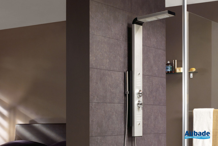 Colonne de douche design avec rangement Dune +