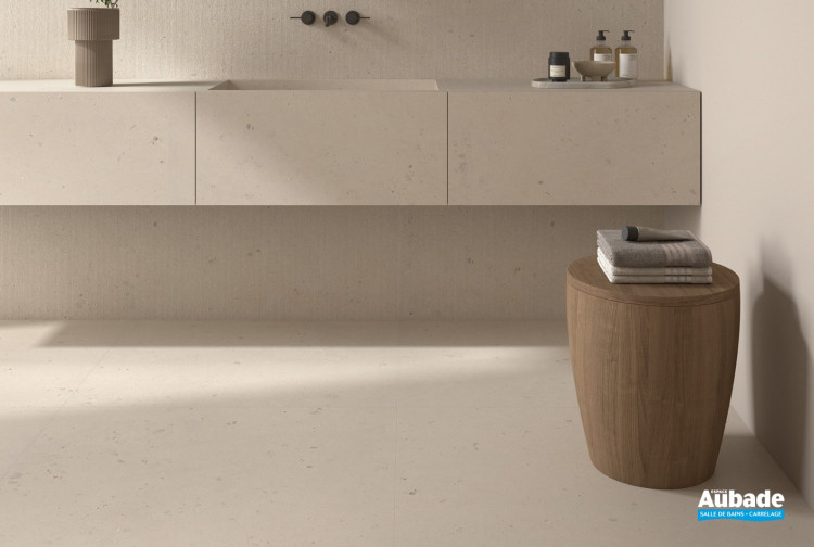 Collection Suite Stone par Lafaenza en coloris Shell et décor Plisse Shell