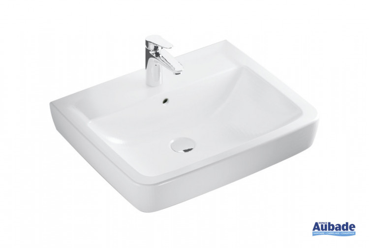 Lavabo Square Clivia en céramique blanc de Vigour