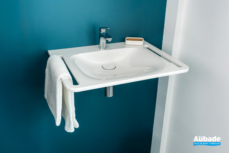 Plan de toilette Derby Style avec siphon design Chromé Trinnity