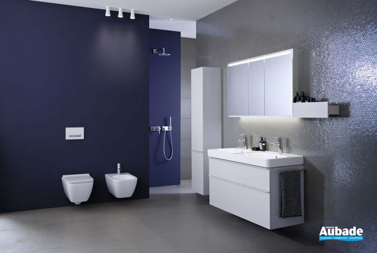 Plan de toilette avec double vasque Geberit Smyle Square