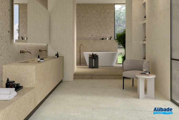 Collection Arkistyle par Marca Corona en coloris Arkistyle Clay et décor Arkistyle Shade Warm
