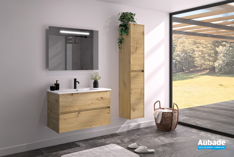 Meuble Elyps 2 coloris Chêne blond d'Ambiance Bain