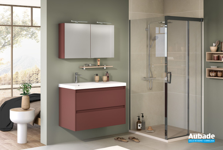 Meuble D-Motion affleurant coloris Rouge garance mat de Delpha