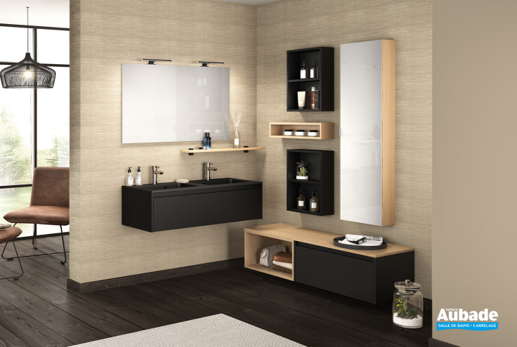 Meuble D-Motion affleurant coloris Noir verni mat de Delpha