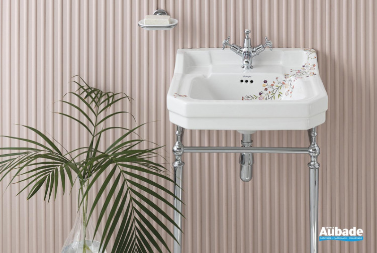 meuble salle de bain burlington retro floral