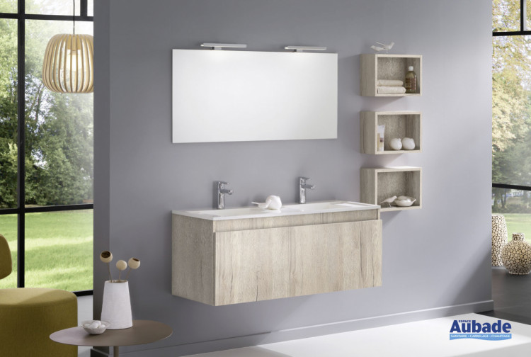 meuble salle de bains delpha d-motion originale largeur 120 chene nordique