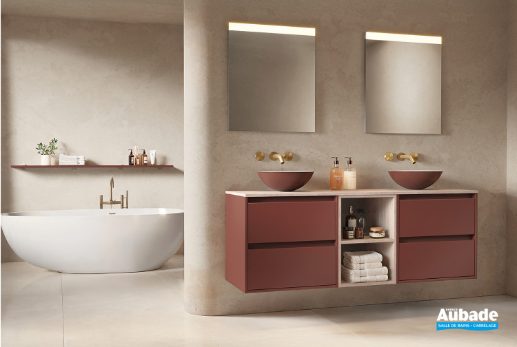 Meuble Plurielle finition Rouge Oxyde