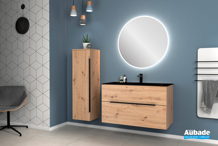 Meuble Empora avec vasque Noir mat de Villeroy & Boch