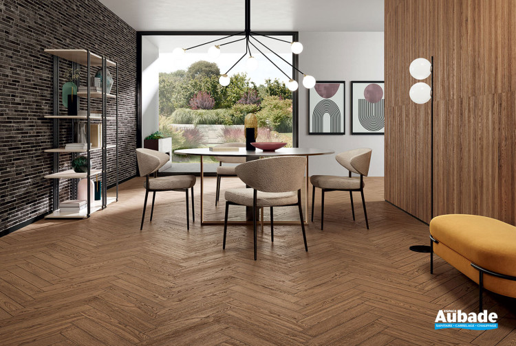 Collection Nordic Wood par Novabell en coloris Walnut