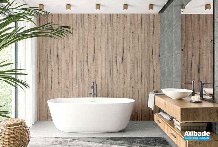 panneau mural roth aubade vipanel chene clair mat perle