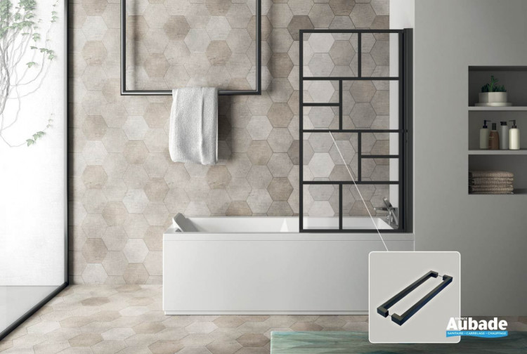 Pare-baignoire Cube de chez Atelier du Bain