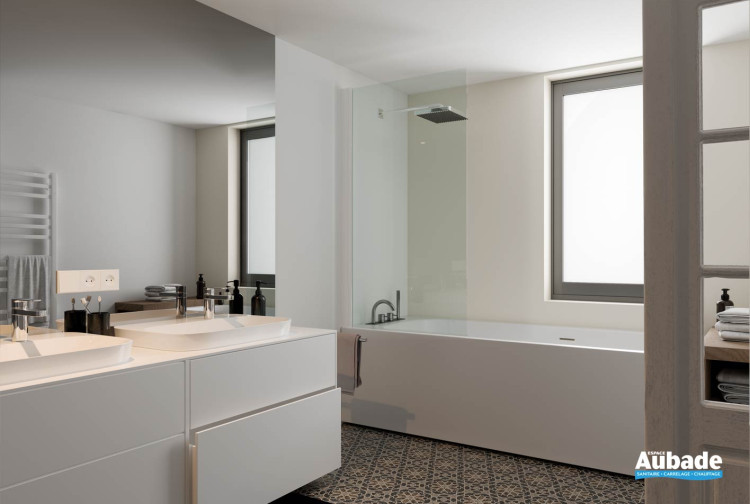 Pare-baignoire 1 volet pivotant NPB1 de Atelier du Bain