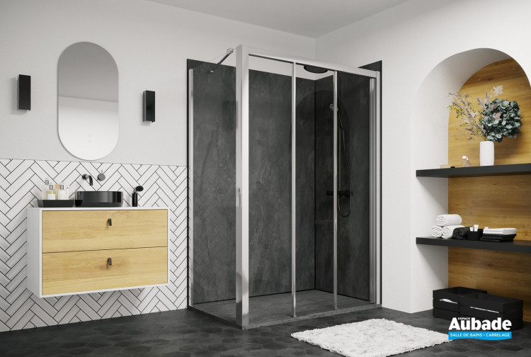 Paroi de douche sss Cariba CI D3R/L + CIFXP de Roth