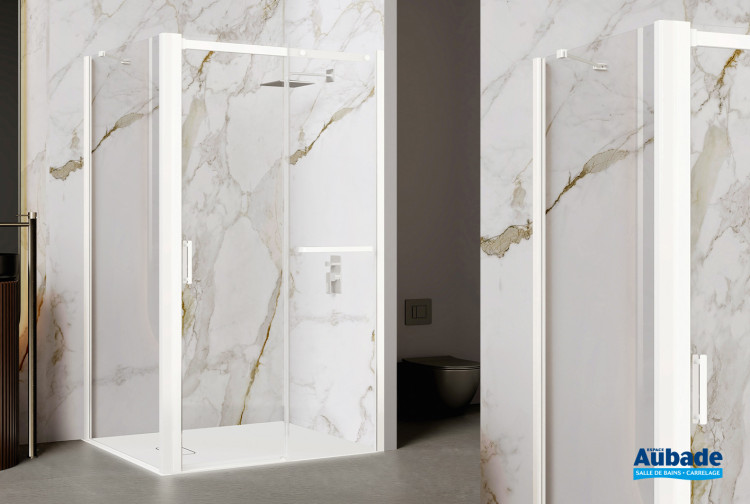 Paroi de douche Equi 2MS Blanc de Roth
