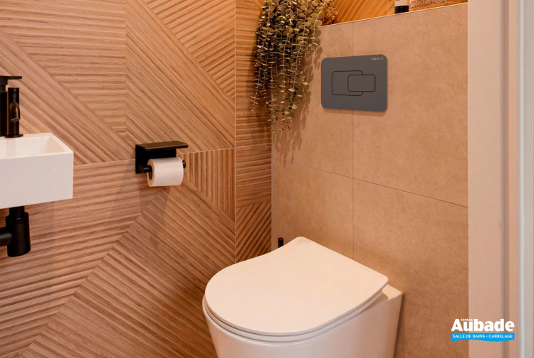 Plaque de commande Derby Style, modèle Circle de Vigour, coloris Anthracite