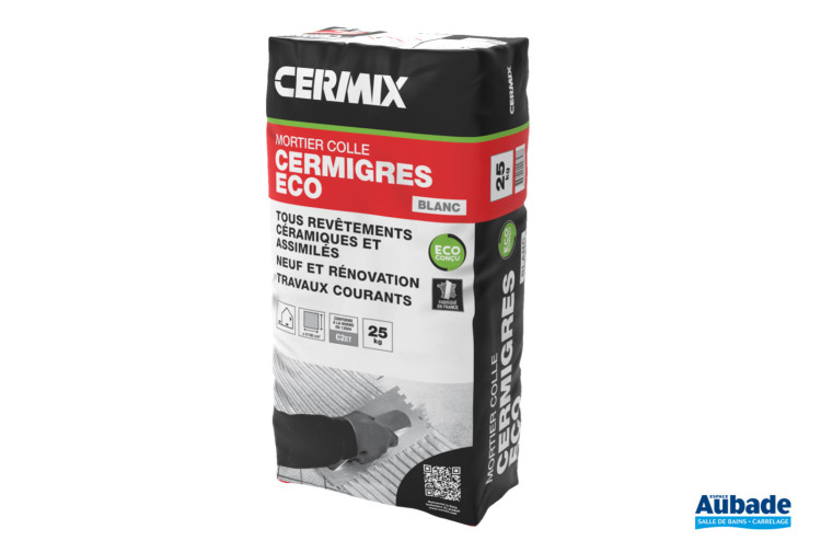 produits de mise en oeuvre cermigres eco blanc de cermix