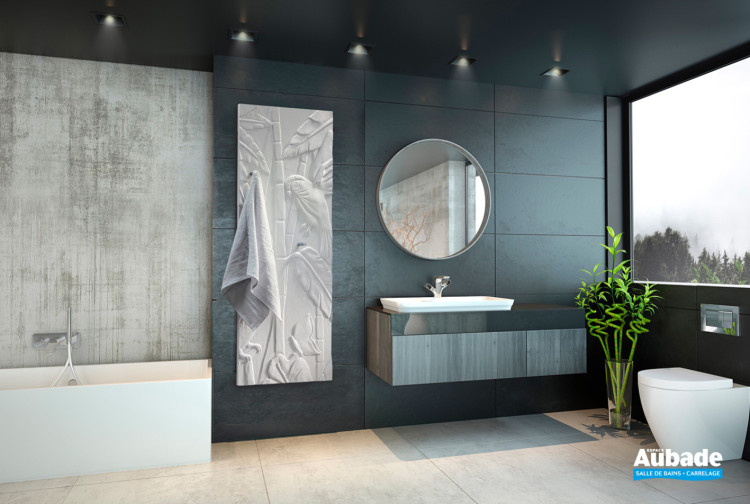 Art Nouveau radiateur eau chaude en pierre Olycale de Cinier 