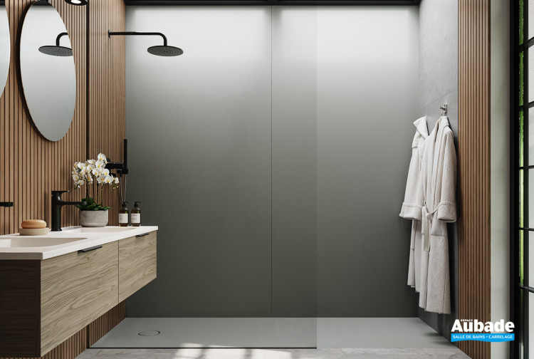 Panneau muraux et receveur XXL Polaris mat d'Ambiance bain