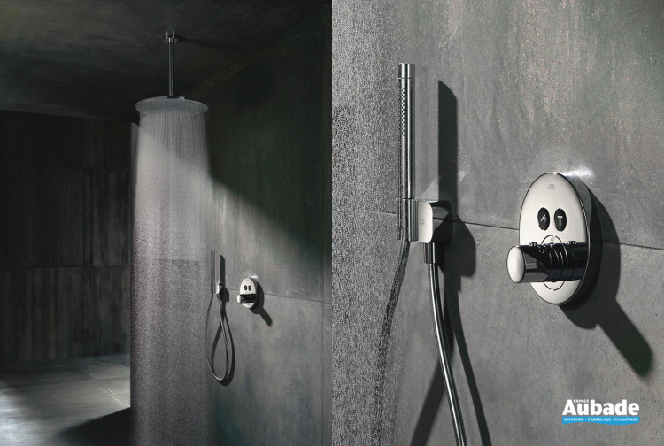 robinetterie douche axor solution encastree showerselect