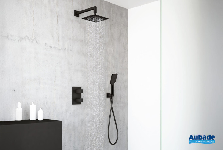 robinetterie douche quadri noir mat de cristina ondyna