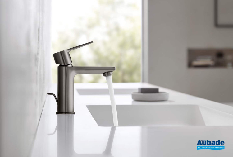 Mitigeur lavabo Lineare taille XS finition Hard Graphite Brossé de Grohe