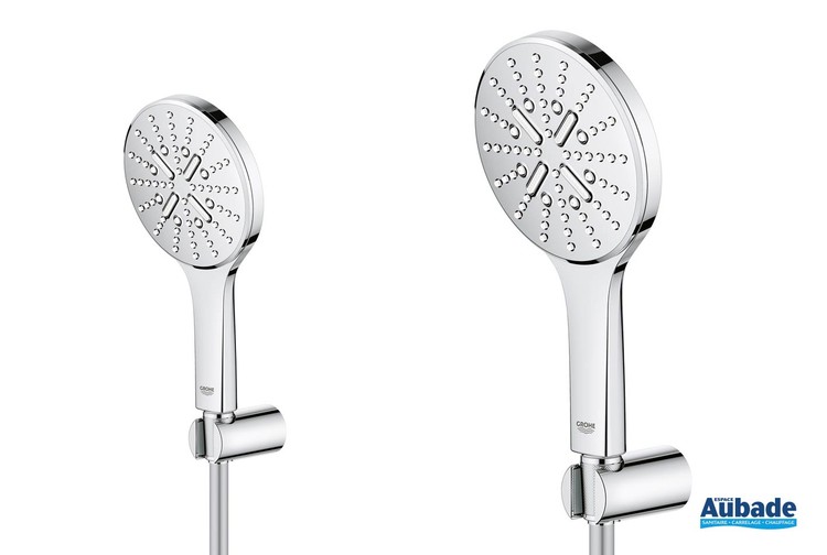 Douchette et support Rainshower Smartactive ronde de Grohe