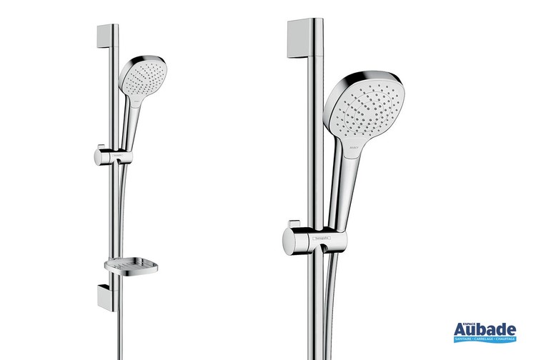 Set de douche blanc/chromé Croma Select E 110 Vario avec porte-savon 
