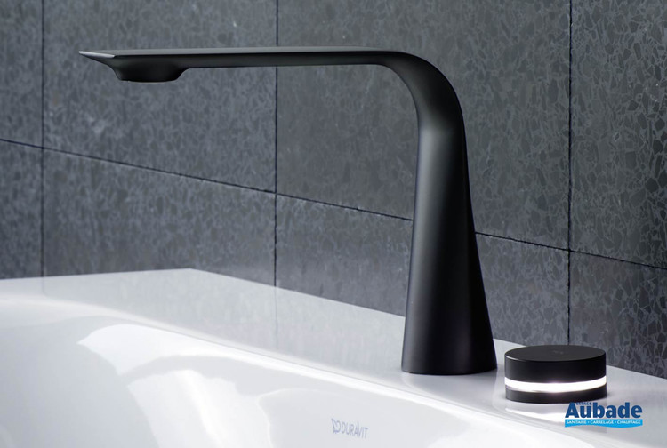 Robinetterie électronique de lavabo 2 trous D1 noir mat de Duravit