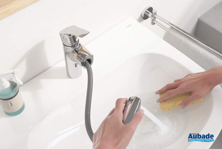 Mitigeur lavabo taille M bec extractible Eurosmart de Grohe