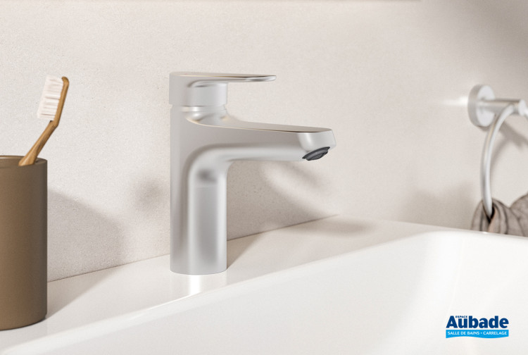 Mitigeur lavabo Alu+ Argent brossé d'Ideal Standard