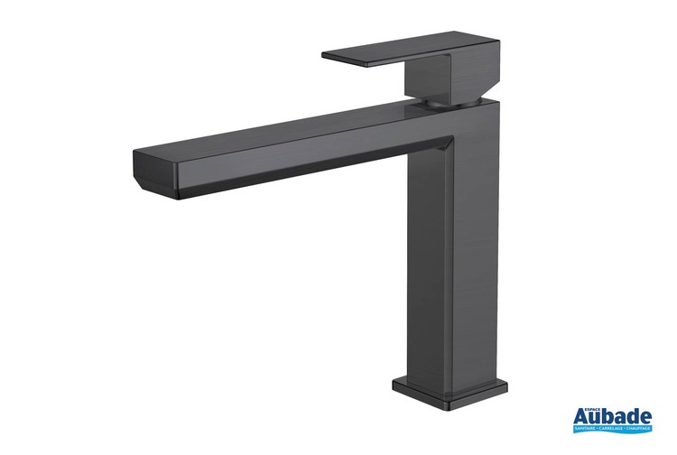 Mitigeur lavabo semi-haut Plaza Black PVD de Païni