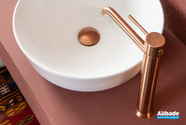 Mitigeur lavabo haut Odisea Cuivre brossé de ramonsoler