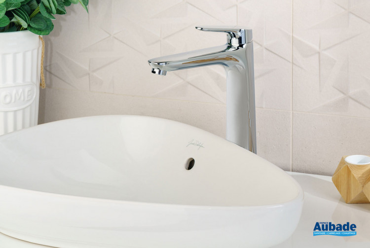 Mitigeur lavabo rehaussé Clivia coloris chromé par Vigour