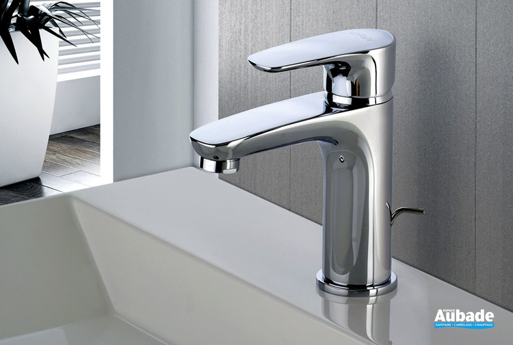 Robinet de salle de bains EUROSMART COSMOPOLITAN Mitigeur lavabo, Bec haut  à tirette, Chromé, GROHE