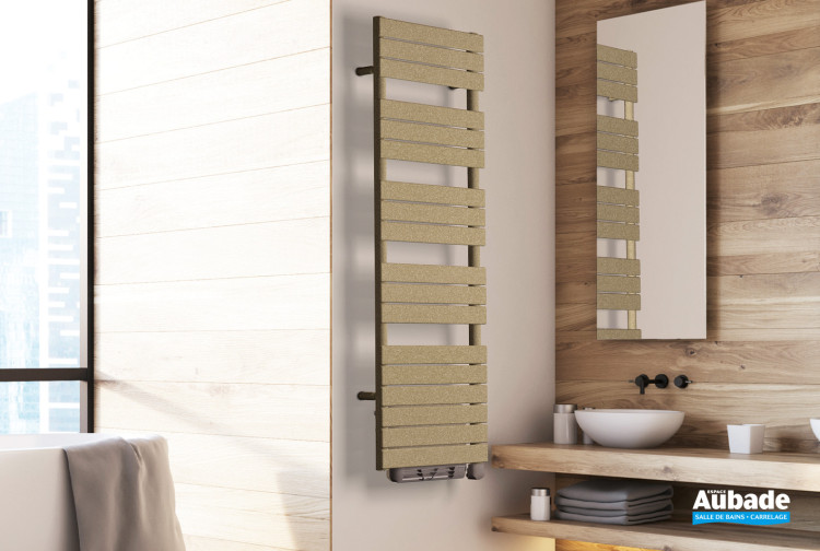 Sèche serviette Alma version électrique + soufflerie coloris Quartz 2 d'Irsap