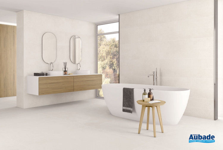 Collection Integra par Tau Ceramica en coloris White/Pearl