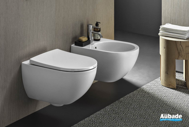 WC suspendu Geberit iCon avec abattant Slim sans rebord