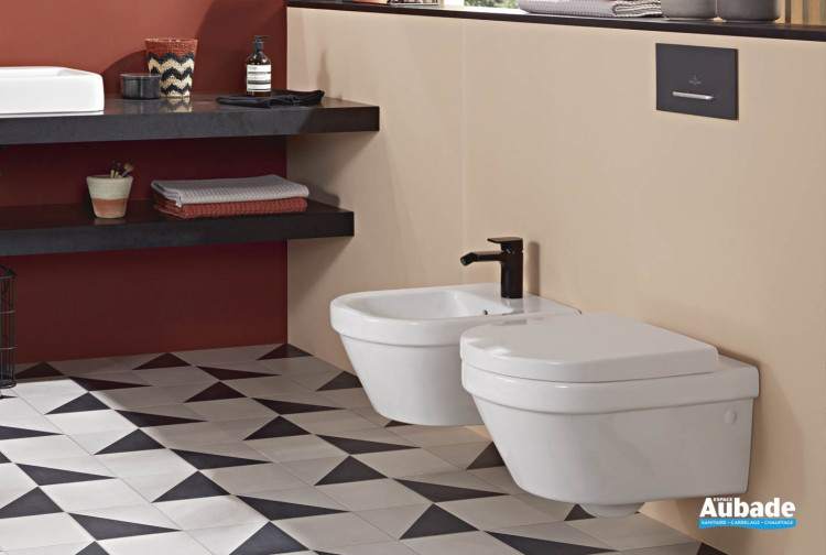  Pack WC avec cuvette suspendue carénée sans bride DirectFlush Villeroy & Boch