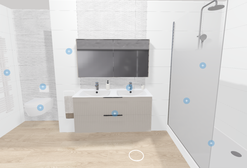 Meuble de salle de bains Addict de Burgbad, coloris gris basalte en L 120 cm