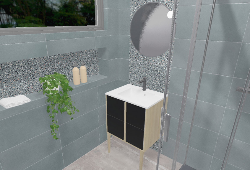 Evasion petite douche terrazzo