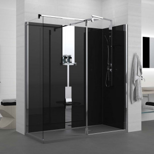 Cabine de douche Crystal A rectangulaire 100x80 Novellini Salle de