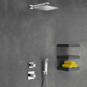 Pack encastré douche thermostatique Quadrata de Cristina