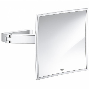 Miroir Cosmétique Chromé Selection Cube de Grohe